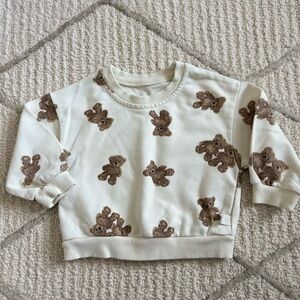 Adorable Teddy Bear Print Kids Sweatshirt